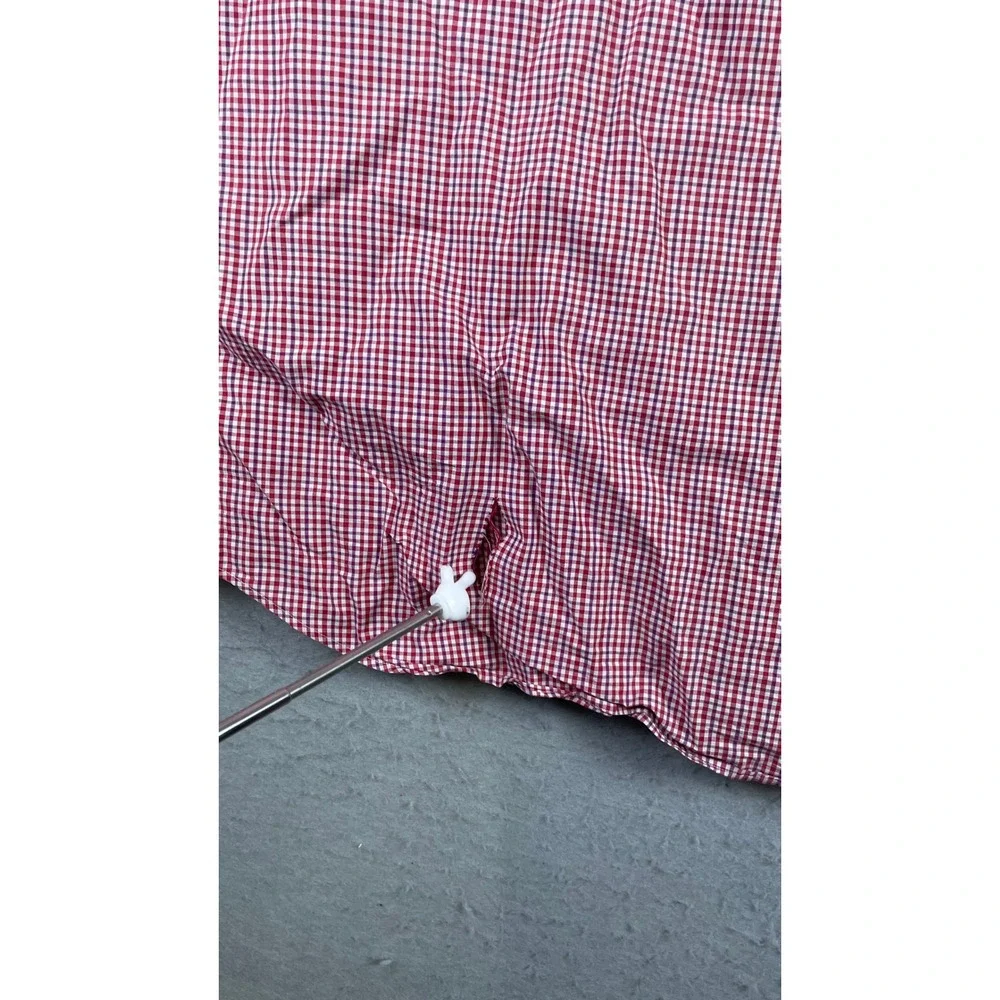 Ralph Lauren Button Down Mens 4X Big Red Good Gingham Short Sleeve Shirt